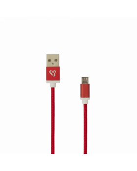 Sbox USB->Micro USB M/M 1.5m USB-10315R red-foto2