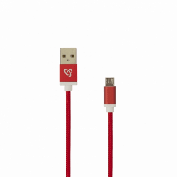 Sbox USB->Micro USB M/M 1.5m USB-10315R red Muu