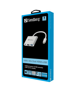 Sandberg 136-00 USB-C Mini Dock HDMI+USB-foto2