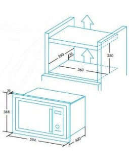 Edesa EMW-2530-IG XWH-foto2