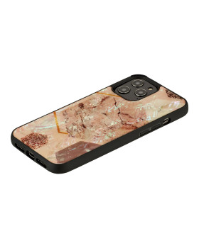 iKins case for Apple iPhone 12/12 Pro pink marble-foto2
