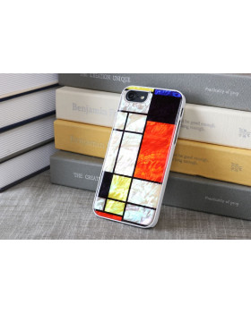iKins case for Apple iPhone 8/7 mondrian white-foto2