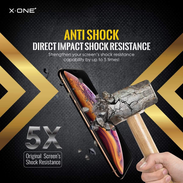 X-ONE Extreme Shock Eliminator for iPhone 7 Plus black Kaitseklaasid