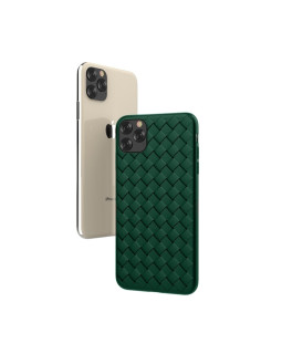 Devia Woven Pattern Design Soft Case iPhone 11 Pro Max green-foto2