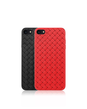 Devia Woven Pattern Design Soft Case iPhone SE2 red-foto2