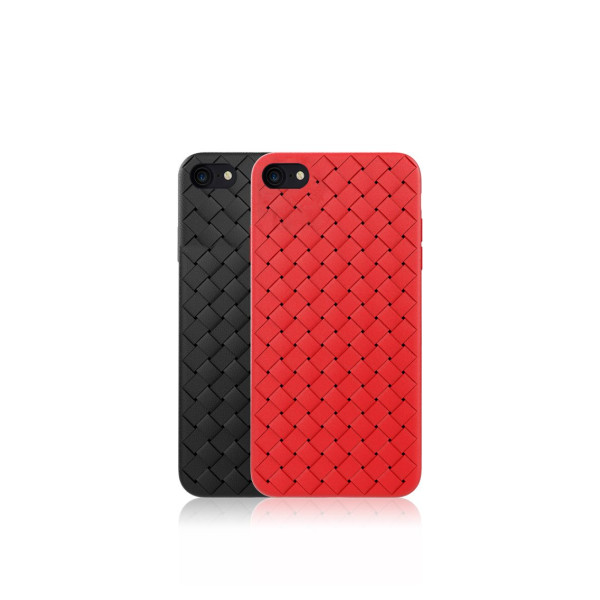 Devia Woven Pattern Design Soft Case iPhone SE2 red Mobiili ümbrised