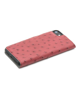 Tellur Book case Ostrich Genuine Leather for iPhone 7 red-foto2