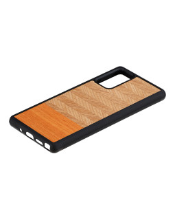 MAN&WOOD case for Galaxy Note 20 herringbone arancia black-foto2