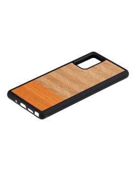 MAN&WOOD case for Galaxy Note 20 herringbone arancia black-foto2