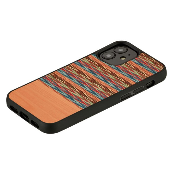 MAN&WOOD case for iPhone 12 mini browny check black Mobiili ümbrised