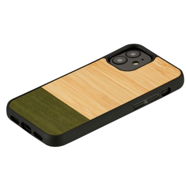 MAN&WOOD case for iPhone 12 mini bamboo forest black Mobiili ümbrised