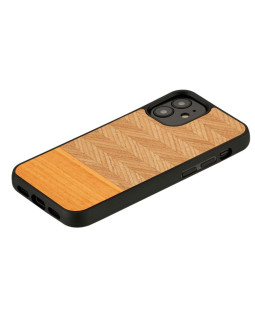 MAN&WOOD case for iPhone 12 mini herringbone arancia black-foto2