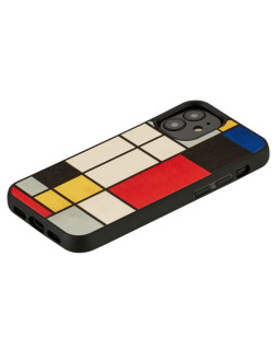 MAN&WOOD case for iPhone 12 mini mondrian wood black-foto2