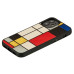 MAN&WOOD case for iPhone 12 mini mondrian wood black Mobiili ümbrised