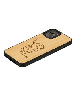 MAN&WOOD case for iPhone 12/12 Pro cat with red fish-foto2