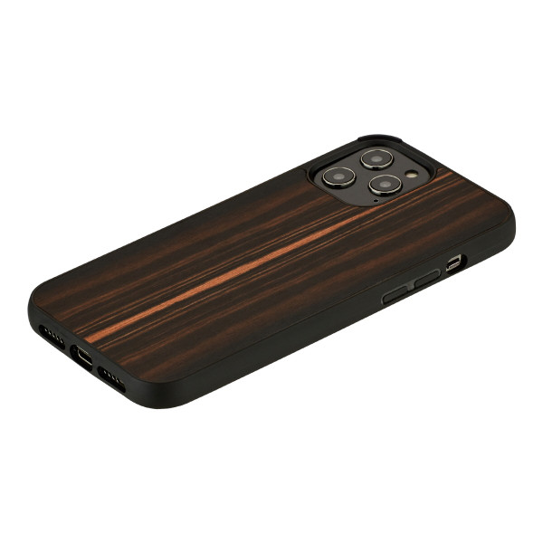 MAN&WOOD case for iPhone 12 Pro Max ebony black Mobiili ümbrised