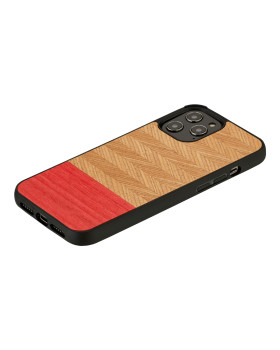 MAN&WOOD case for iPhone 12 Pro Max herringbone azalea black-foto2