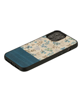 MAN&WOOD case for iPhone 12 Pro Max blue flower black-foto2