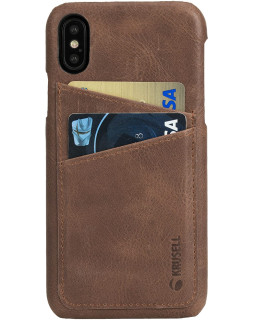 Krusell Sunne 2 Card Cover Apple iPhone X vintage cognac (61104)-foto2