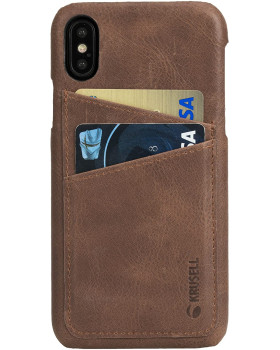 Krusell Sunne 2 Card Cover Apple iPhone X vintage cognac (61104)-foto2