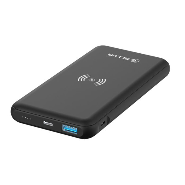 Tellur PBW102 Power Bank 10000mAh Qi wireless 18W black Akupangad