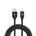 Tellur Data cable Extendable USB to Lightning 3A 1.8m black Muu