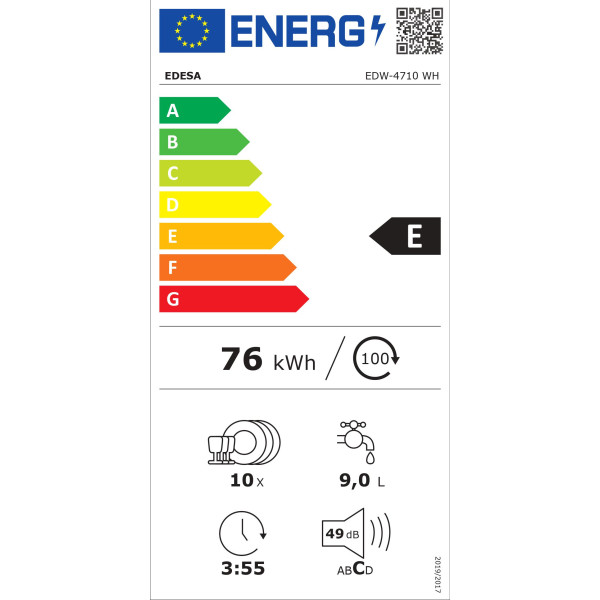 Edesa EDW-4710 WH Nõudepesumasinad