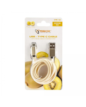 Sbox USB-TYPEC-15G USB->Type C M/M 1.5m Fruity Gold-foto2