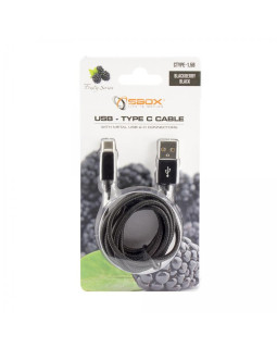 Sbox USB-TYPEC-15B USB->Type C M/M 1.5m Blackberry Black-foto2
