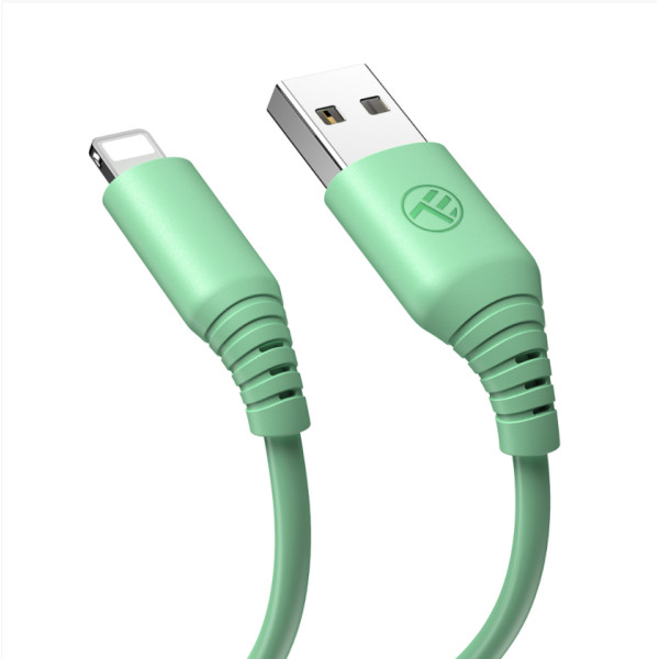 Tellur Silicone USB to Lightning cable 3A, 1m, green Muu