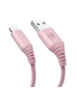 Tellur Silicone USB to Lightning Cable 3A 1m Pink-foto2