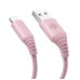 Tellur Silicone USB to Lightning cable 3A, 1m, pink Muu