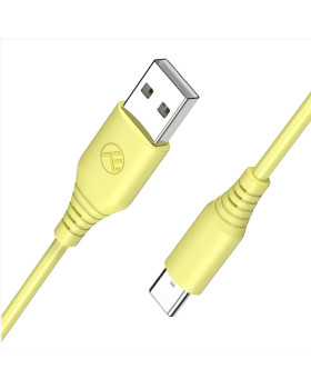 Tellur Silicone USB to Type-C Cable 3A 1m Yellow-foto2