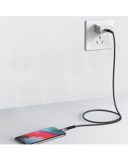 Tellur Lightning to Type-C Cable 3A PD30W 2m Nylon Black-foto2