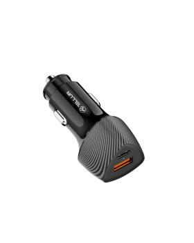 Tellur FCC10 car charger 38W, 6A (PD20W + QC3.0) black-foto2
