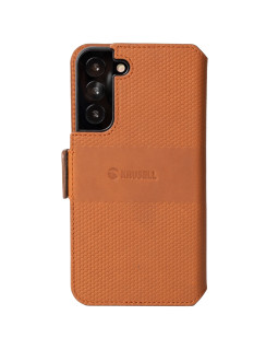 Krusell Leather PhoneWallet Samsung Galaxy S22+ cognac (62468)-foto2