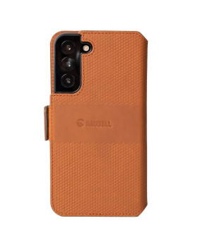 Krusell Leather PhoneWallet Samsung Galaxy S22+ cognac (62468)-foto2