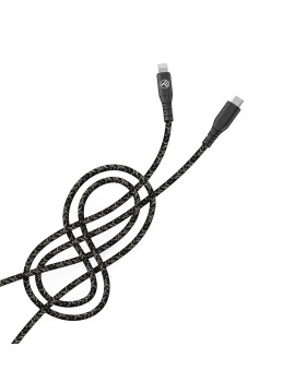 Tellur Green Data cable Type-C to Lightning 3A PD60W 1m nylon black-foto2
