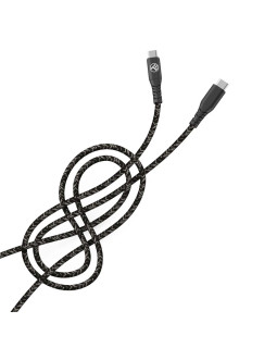 Tellur Green Data cable Type-C to Type-C 3A PD60W 1m nylon black-foto2