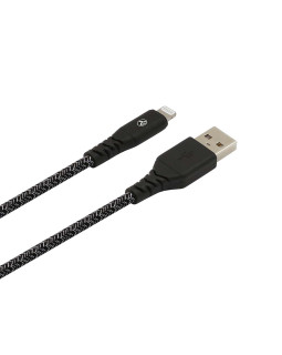 Tellur Green Data cable USB to Lightning 2.4A 1m nylon black-foto2
