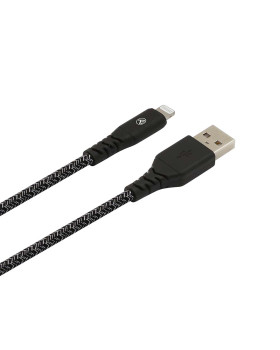 Tellur Green Data cable USB to Lightning 2.4A 1m nylon black-foto2