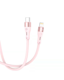 Tellur Silicone Type-C to Lightning Cable PD30W 1m Pink-foto2