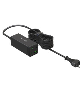 Tellur AC Charger PDHC2 65W (2xPD2xQC3.0) EU UK US Black-foto2