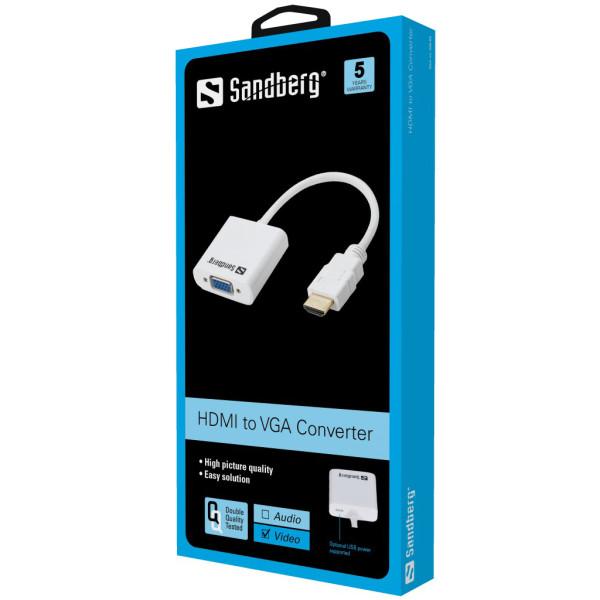 Sandberg 508-69 HDMI to VGA Converter Arvuti komponendid