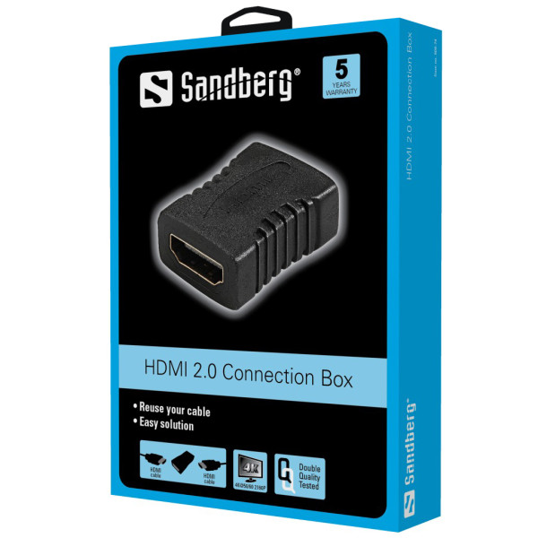 Sandberg 508-74 HDMI 2.0 Connection F/F Arvuti komponendid