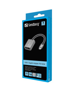 Sandberg 136-60 USB-C Gigabit Adapter PD100W-foto2