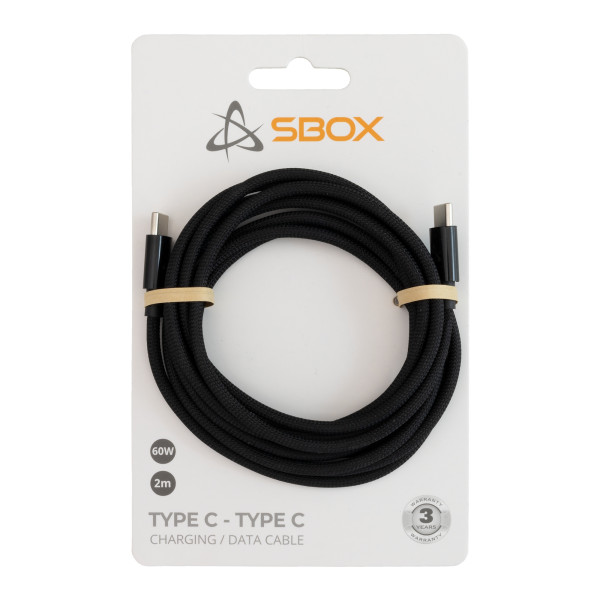 Sbox Type C - Type C Charging/Data Cable Black