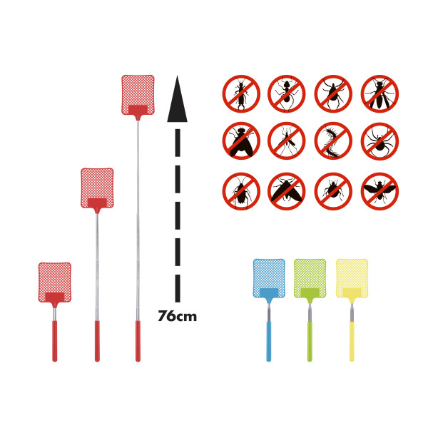 Beper C206UTI020 Telescopic Fly Swatter Paddle