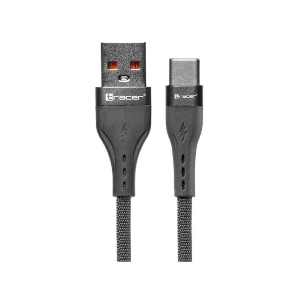 Tracer 47487 USB A - Type C M/M 1m  Cable Grey
