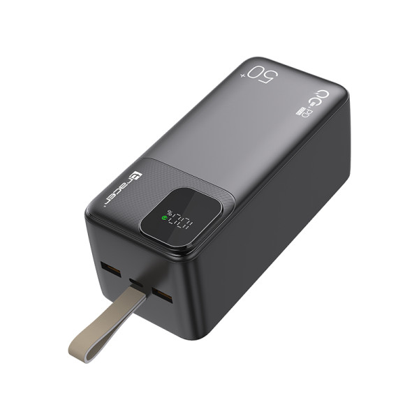 Tracer 47825 Prime-V5 50000mAh QC22.5W+PD20W Power Bank, Black